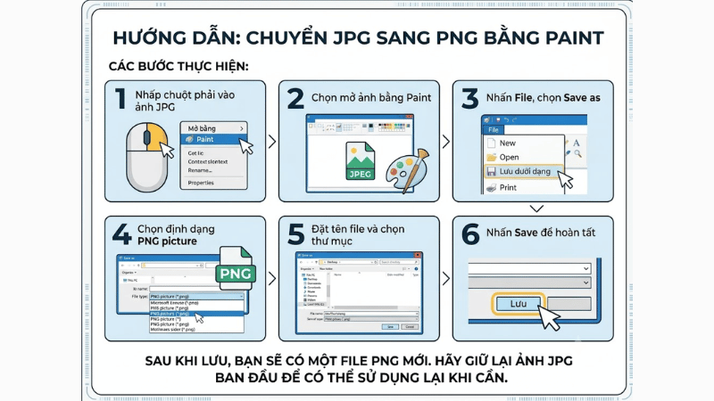 Chuyển JPG Sang PNG Bằng Paint