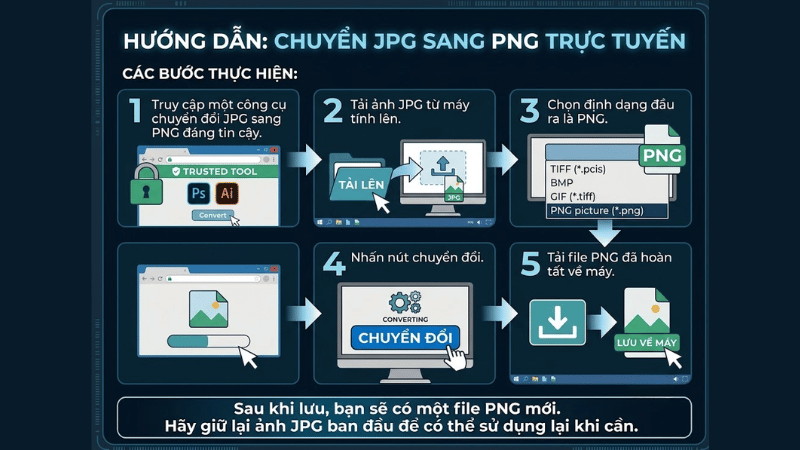 Chuyển JPG Sang PNG Trực Tuyến