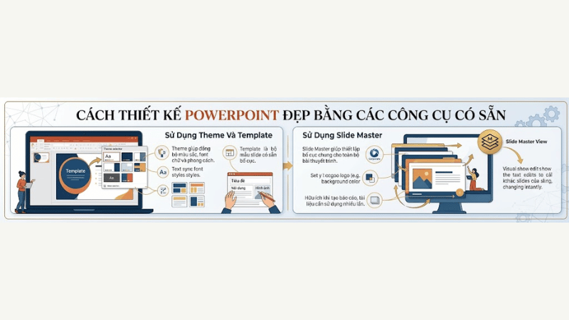 Cách Thiết Kế PowerPoint Đẹp Bằng Các Công Cụ Có Sẵn