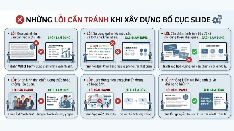 Những Lỗi Cần Tránh Khi Xây Dựng Bố Cục Slide