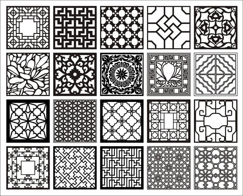 Mẫu hoa văn cnc là các họa tiết được thiết kế trên phần mềm máy tính