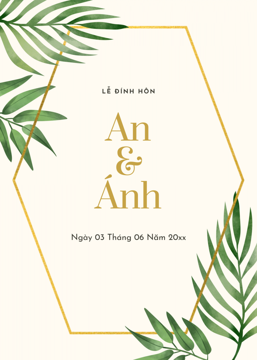 Mẫu bảng tên lễ đính hôn 10