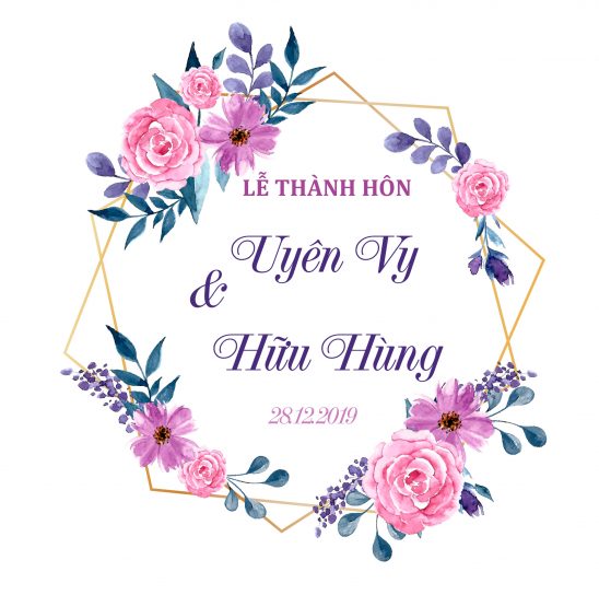 Mẫu bảng tên lễ đính hôn 12