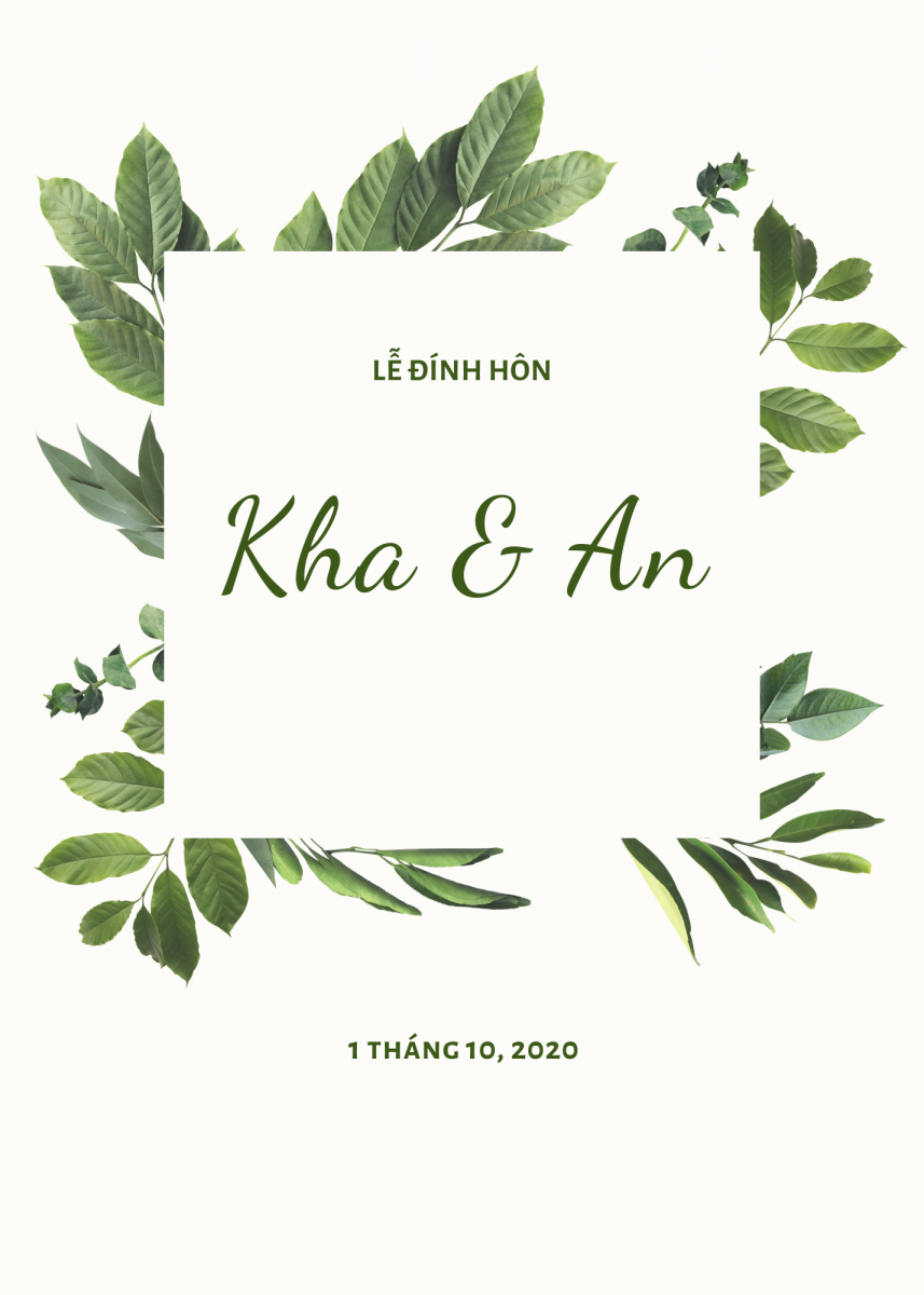 Mẫu bảng tên lễ đính hôn 9