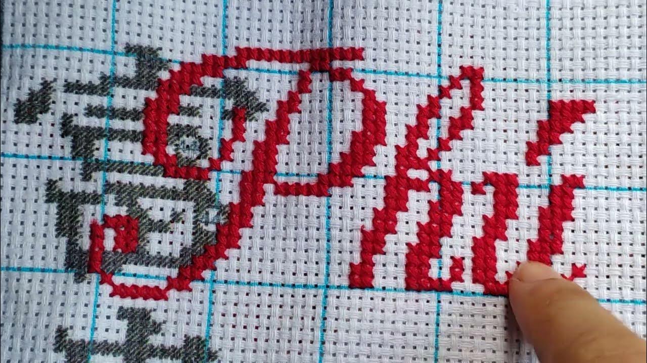 Mẫu thêu chữ thập đơn giản