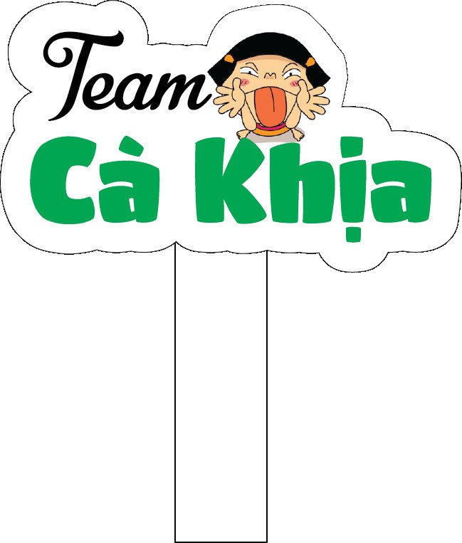 Mẫu hashtag Team cà khịa