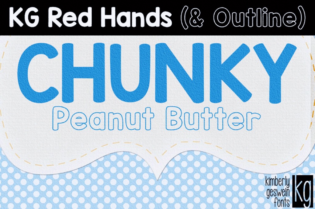 KG Red Hands Font