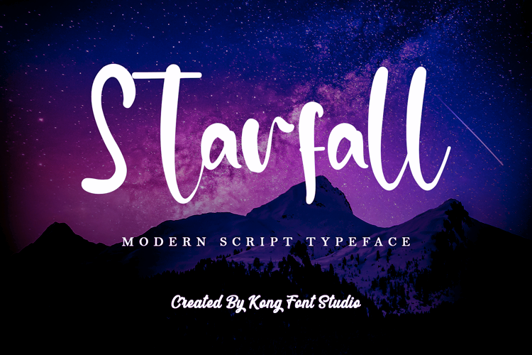 Font đám cưới Starfall - Font download free