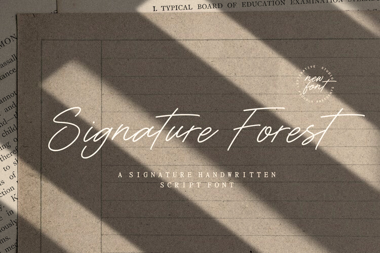 Font đám cưới Signature Forest | FONT ĐẸP SANG CHO ĐÁM CƯỚI