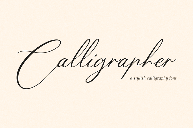 Font đám cưới Calligrapher - Font download free