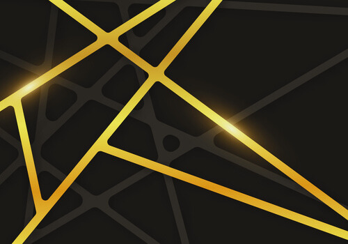 Gold dimension line background vector free download