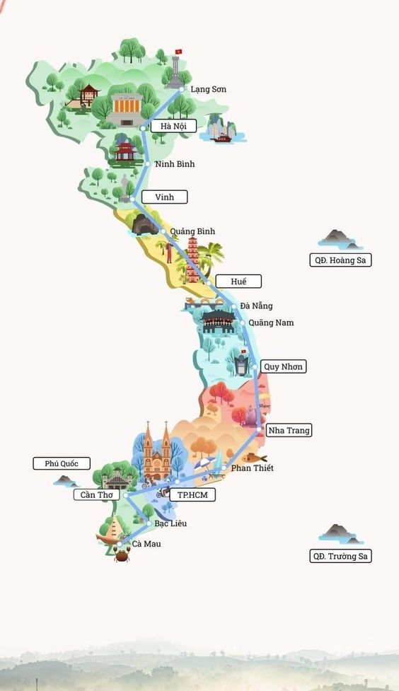 Hình ảnh bản đồ Việt Nam 63 tỉnh thành 