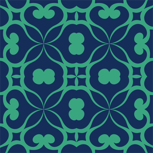 Decorative tropical tiles seamless pattern vector free download