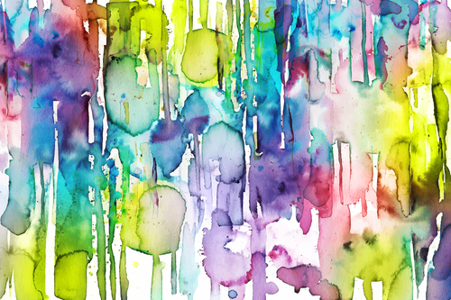 Splashes bright abstract watercolor background vector free download