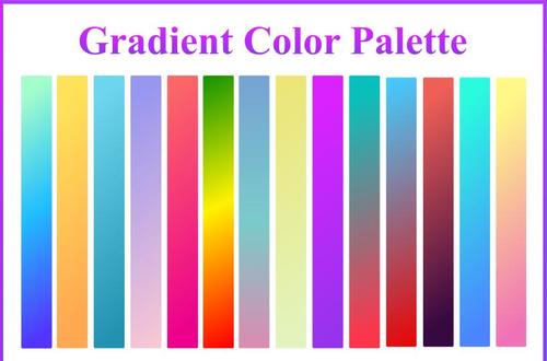 Vector bảng màu gradient