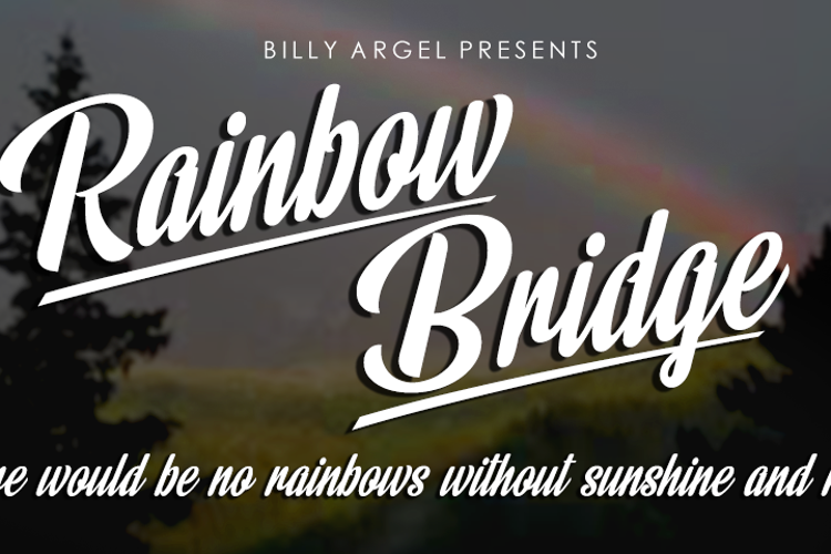 Font đám cưới rainbow bridge
