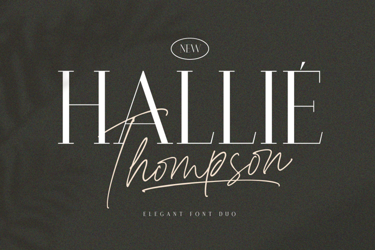 Font đám cưới hallie thompson serif