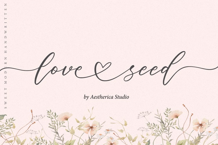 Font đám cưới love seed
