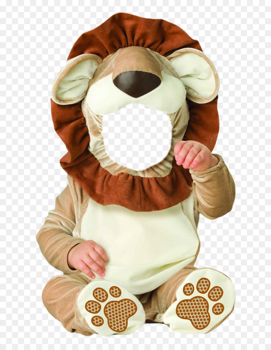 Ghép mặt em bé trong trang phục sư tử