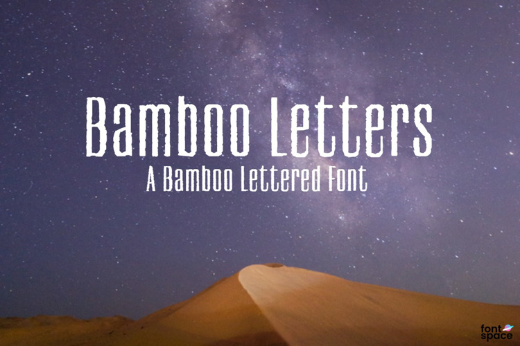 Font đám cưới bamboo letters