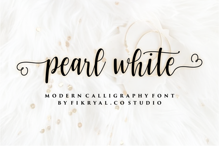 Font đám cưới pearl white