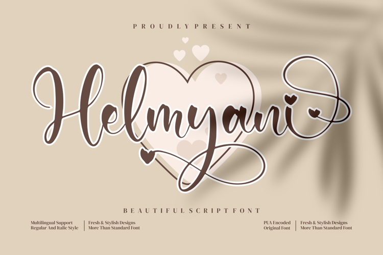 Font đám cưới helmyani