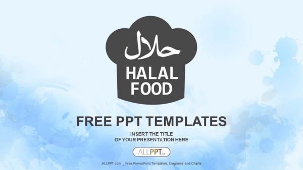 Mẫu Powerpoint thức ăn halal