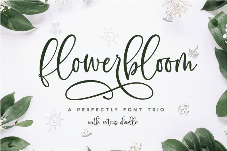 Font đám cưới flowerbloom