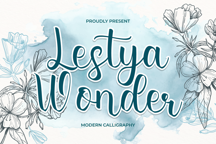 Font đám cưới lestya wonder