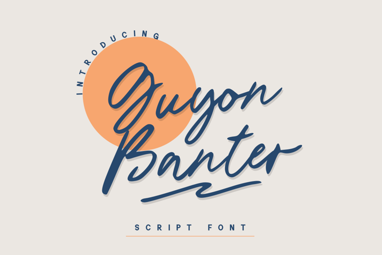 Font đám cưới guyon banter