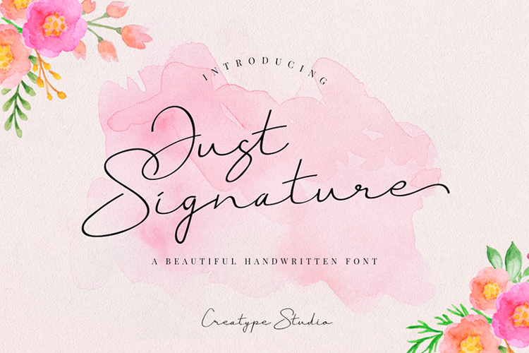 Font đám cưới just signature