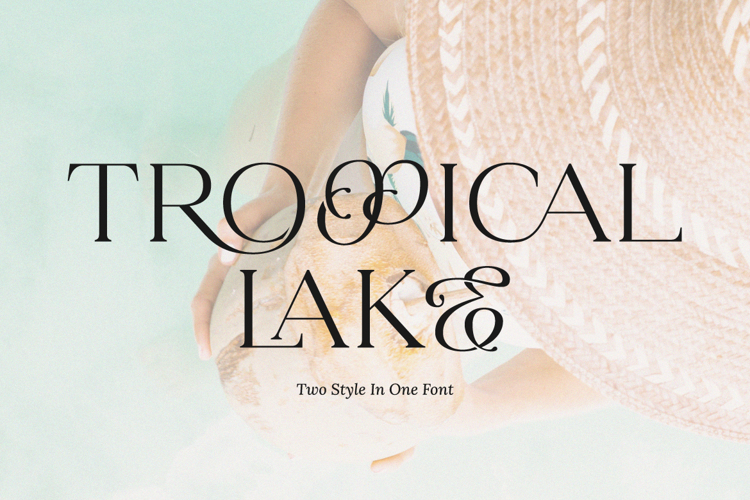 Font đám cưới tropical lake