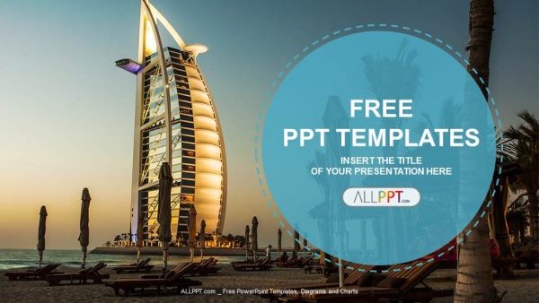 Mẫu Powerpoint khách sạn burj al arab dubai