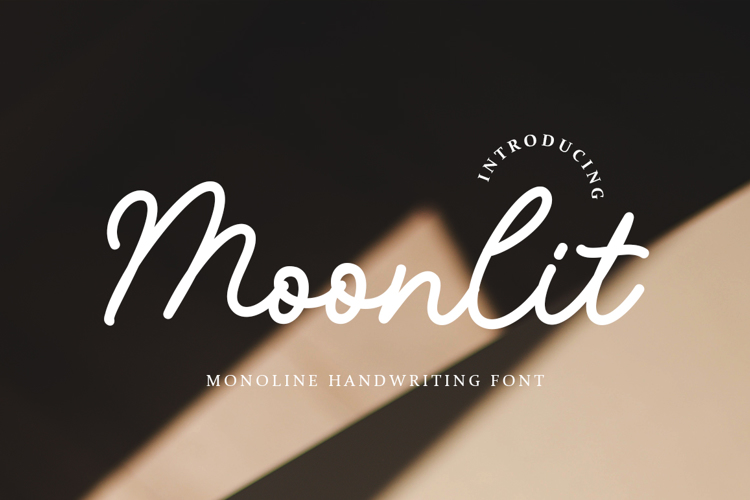 Font đám cưới moonlit monoline handwriting