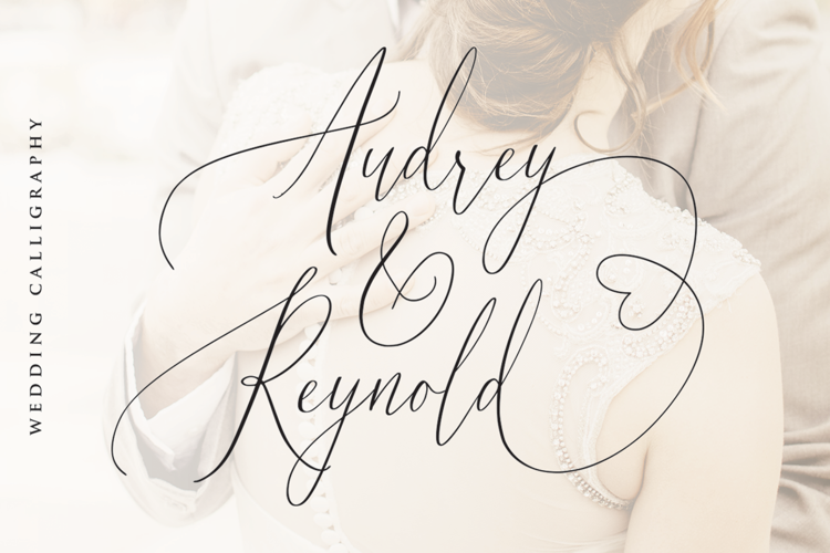 Font đám cưới audrey and reynold