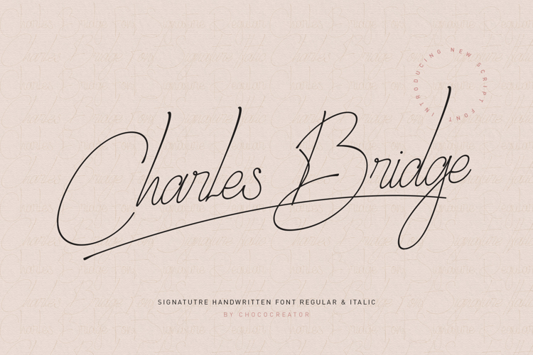 Font đám cưới charles bridge