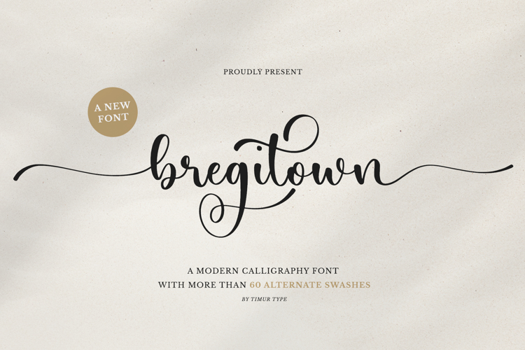 Font đám cưới bregitown