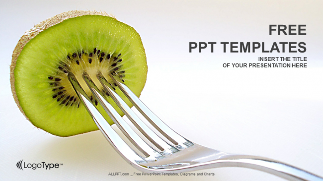 Mẫu Powerpoint thực phẩm kiwi tươi