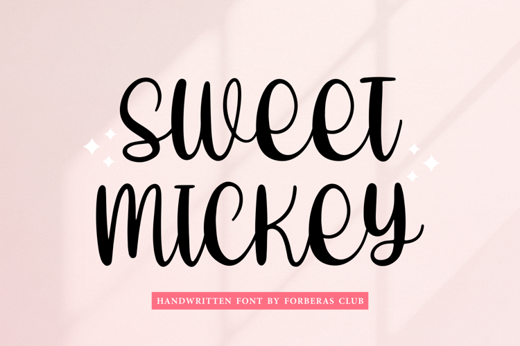 Font đám cưới sweet mickey