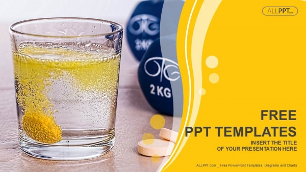 Mẫu Powerpoint vitamin thuốc hòa tan trong nước y tế