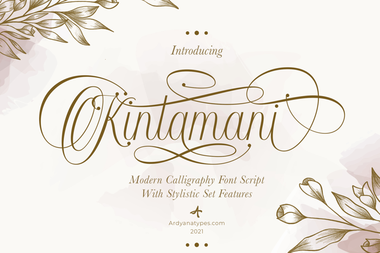 Font đám cưới kintamani script