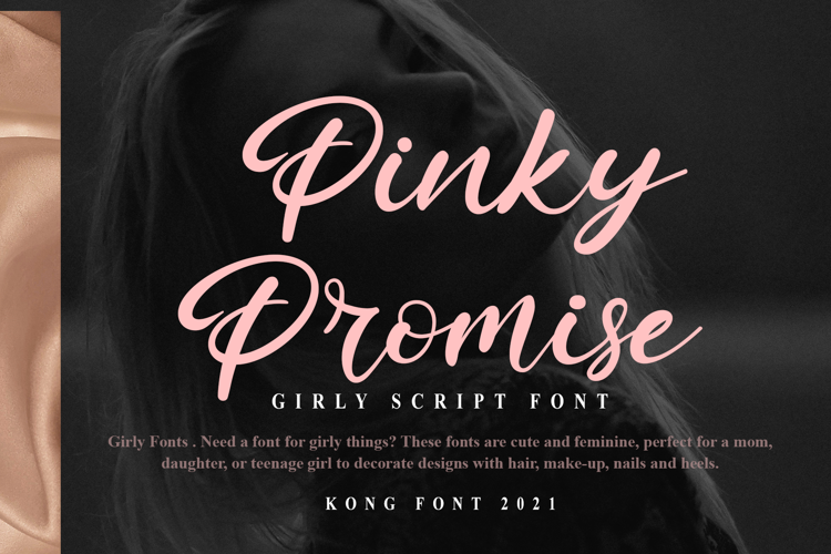 Font đám cưới pinky promise