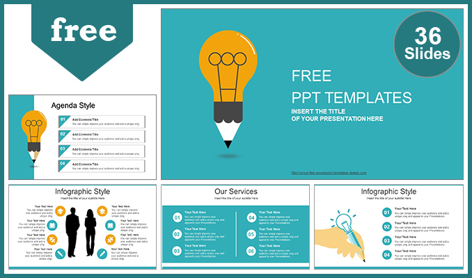 Mẫu Powerpoint ý tưởng sáng tạo mẫu powerpoint bóng đèn