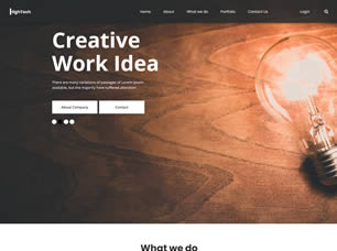 Mẫu website ý tưởng sáng tạo