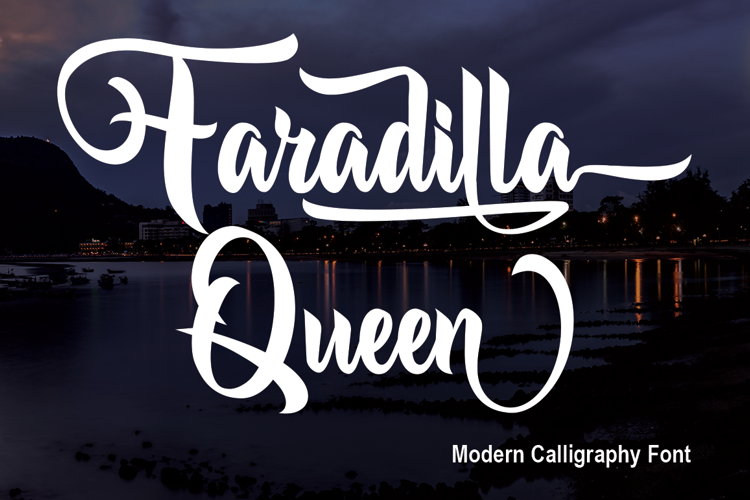 Font đám cưới faradilla queen