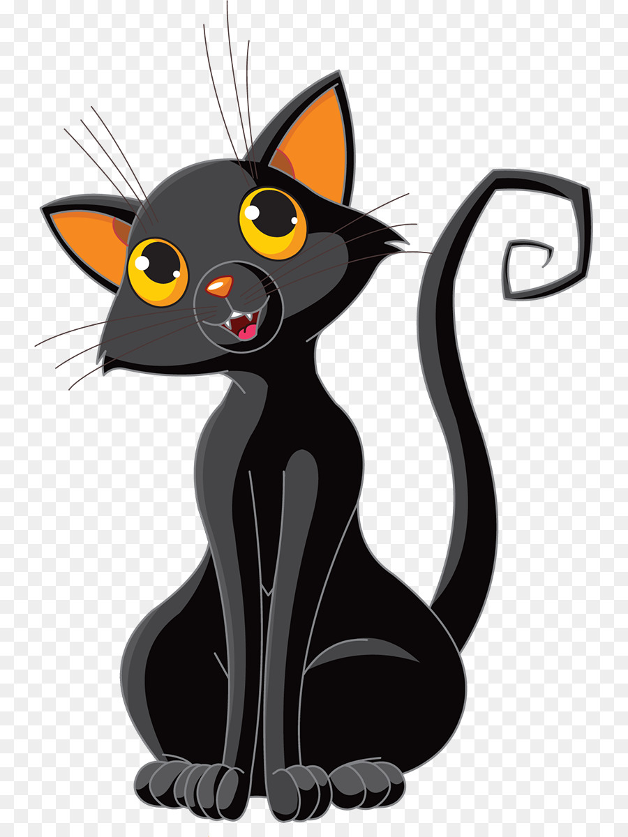 Hình mèo đen không nền