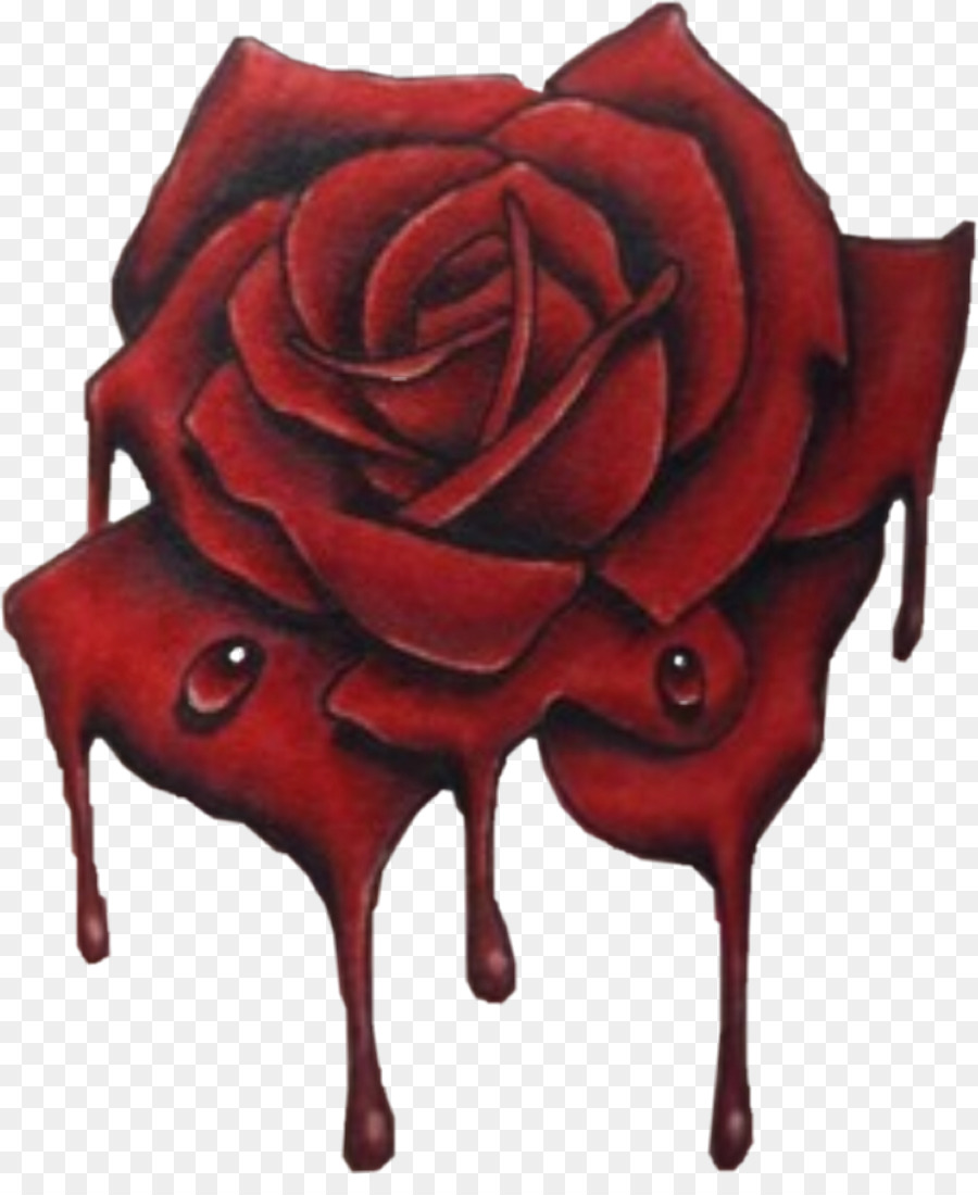 Hình png hoa hồng chảy máu