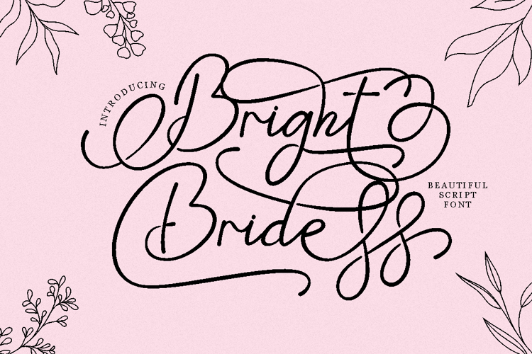 Font đám cưới bright bridge