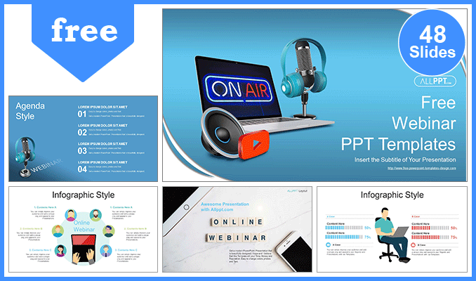 Mẫu Powerpoint hội thảo trực tuyến