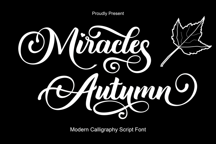 Font đám cưới miracles autumn